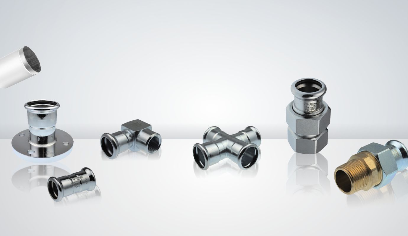 Galvanized Carbon Steel Press-Fit Pipe Fittings